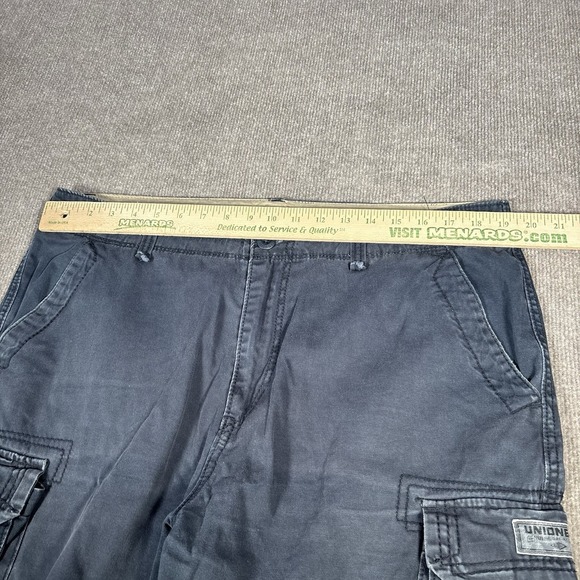 Union Bay Cargo Shorts Mens 36 Navy Blue Cotton Utilty Baggy Skater Grunge Y2K - Picture 7 of 10